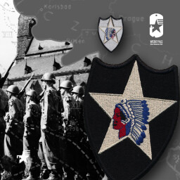 Repro-nášivka US 2. pěší divize